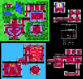 Thumbnail for a map of Chapter 5: The Chosen Ones Dire Palace for the NES game Dragon Warrior IV.