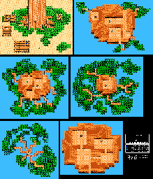 Thumbnail for a map of Chapter 5: The Chosen Ones Elfville for the NES game Dragon Warrior IV.