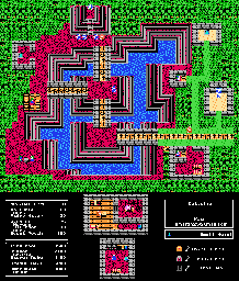 Thumbnail for a map of Chapter 5: The Chosen Ones Gottside for the NES game Dragon Warrior IV.