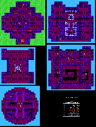 Thumbnail for a map of Chapter 5: The Chosen Ones Great Lighthouse for the NES game Dragon Warrior IV.