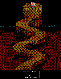 Thumbnail for a map of Chapter 5: The Chosen Ones Necrosaro's Mountain for the NES game Dragon Warrior IV.