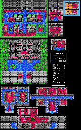 Thumbnail for a map of Chapter 5: The Chosen Ones Waterway Castle Town Of Stancia for the NES game Dragon Warrior IV.