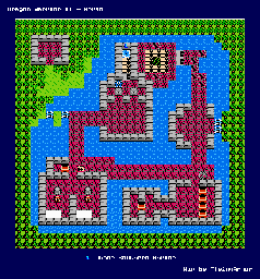 Thumbnail for a map of Beran for the NES game Dragon Warrior: Part 2.
