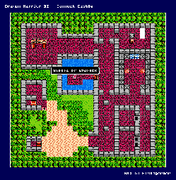 Thumbnail for a map of Cannock Castle for the NES game Dragon Warrior: Part 2.