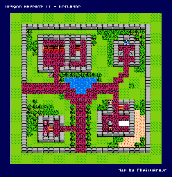 Thumbnail for a map of Leftwyne for the NES game Dragon Warrior: Part 2.