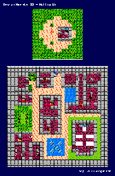 Thumbnail for a map of Wellgarth for the NES game Dragon Warrior: Part 2.