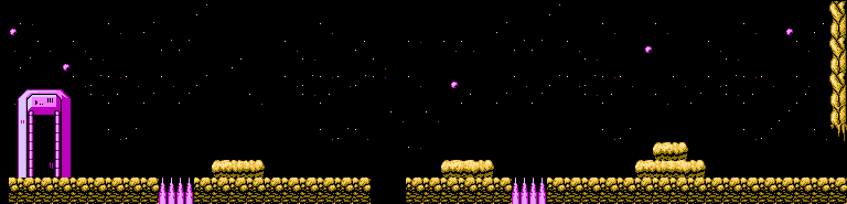 Thumbnail for a map of ST 1 1-A for the NES game Dynowarz: Destruction Of Spondylus.