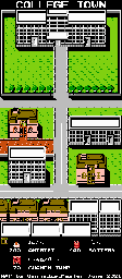 Thumbnail for a map of College Town for the NES game Famicom Jump: Eiyuu Retsuden.