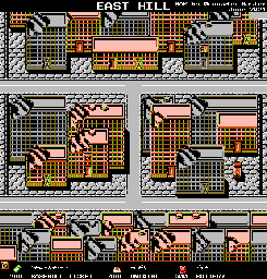 Thumbnail for a map of East Hill for the NES game Famicom Jump: Eiyuu Retsuden.
