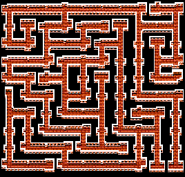 Thumbnail for a map of King Castle Floor 1 for the NES game Famicom Jump: Eiyuu Retsuden.