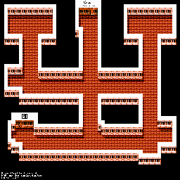 Thumbnail for a map of King Castle Floor 4 for the NES game Famicom Jump: Eiyuu Retsuden.