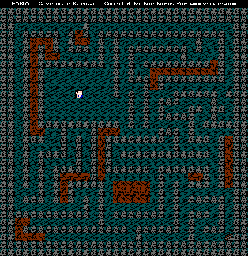 Thumbnail for a map of Cave Near Karuza for the NES game Faria: A World Of Mystery & Danger!.