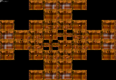 Thumbnail for a map of NorthTower Floor 1 for the NES game Faria: A World Of Mystery & Danger!.