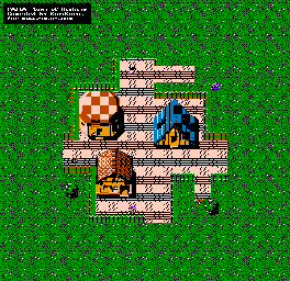 Thumbnail for a map of Town Of Highria for the NES game Faria: A World Of Mystery & Danger!.