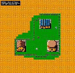 Thumbnail for a map of Town Of Tegza for the NES game Faria: A World Of Mystery & Danger!.