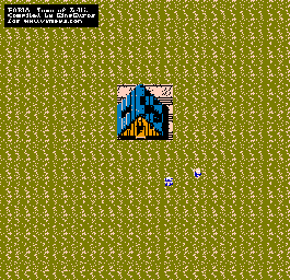 Thumbnail for a map of Town Of Zellia for the NES game Faria: A World Of Mystery & Danger!.