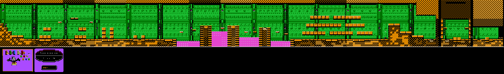 Thumbnail for a map of Round 2-3 (Unmarked) for the NES game Felix The Cat.
