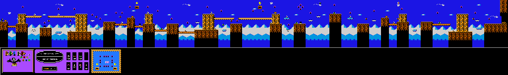 Thumbnail for a map of Round 3-1 for the NES game Felix The Cat.
