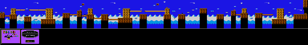 Thumbnail for a map of Round 3-1 (Unmarked) for the NES game Felix The Cat.