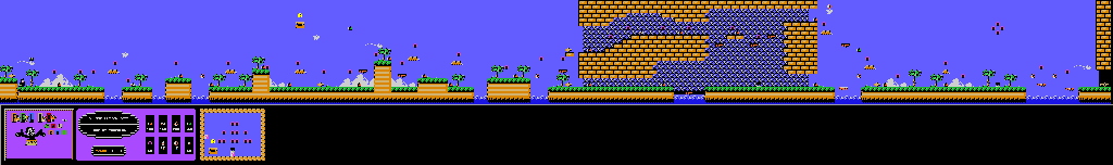 Thumbnail for a map of Round 4-1 for the NES game Felix The Cat.