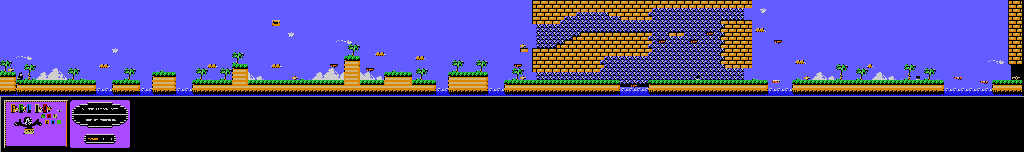 Thumbnail for a map of Round 4-1 (Unmarked) for the NES game Felix The Cat.