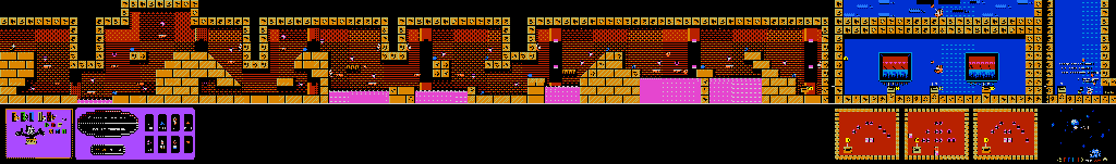 Thumbnail for a map of Round 9-3 for the NES game Felix The Cat.