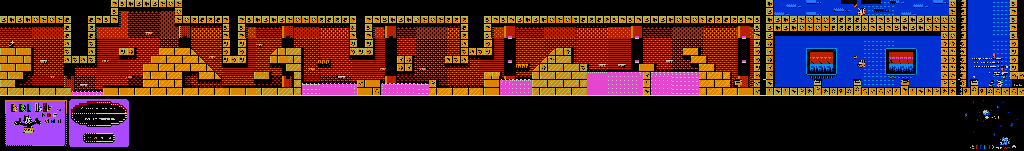 Thumbnail for a map of Round 9-3 (Unmarked) for the NES game Felix The Cat.