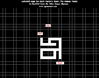Thumbnail for a map of Labyrinth 2 for the NES game Fester's Quest.