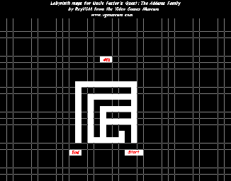 Thumbnail for a map of Labyrinth 4 for the NES game Fester's Quest.