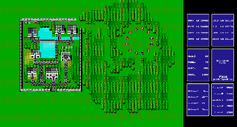 Thumbnail for a map of Crescent Lake for the NES game Final Fantasy.