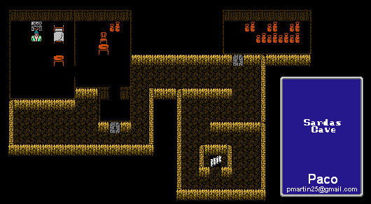Thumbnail for a map of Sarda's Cave for the NES game Final Fantasy.