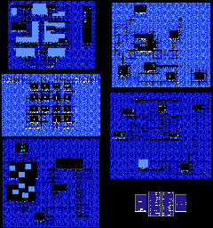 Thumbnail for a map of Sea Shrine for the NES game Final Fantasy.