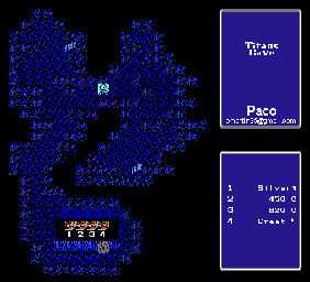 Thumbnail for a map of Titan's Cave for the NES game Final Fantasy.