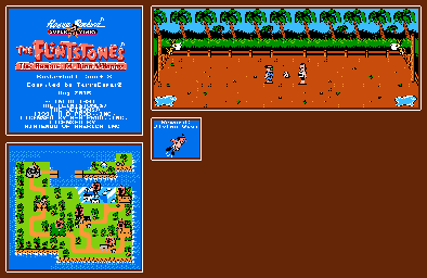 Thumbnail for a map of Basketball Court 3 for the NES game The Flintstones: The Rescue Of Dino & Hoppy.