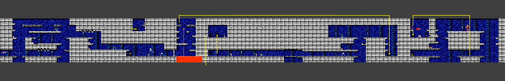 Thumbnail for a map of Stage 5: Dungeon for the NES game The Flintstones: The Rescue Of Dino & Hoppy.