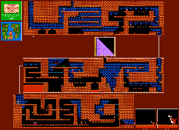 Thumbnail for a map of Stage 10: Dinosaur Peak Interior for the NES game The Flintstones: The Surprise At Dinosaur Peak!.