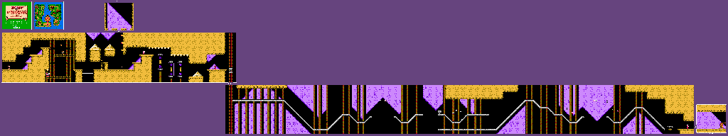 Thumbnail for a map of Stage 3: Mine for the NES game The Flintstones: The Surprise At Dinosaur Peak!.