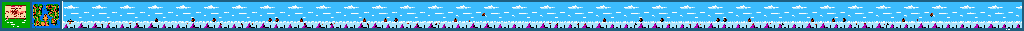 Thumbnail for a map of Stage 8: Pterodactyl Ride for the NES game The Flintstones: The Surprise At Dinosaur Peak!.