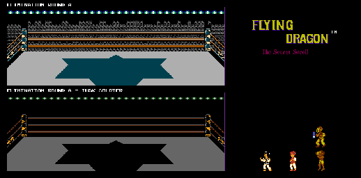 Thumbnail for a map of Elimination Round A for the NES game Flying Dragon: The Secret Scroll.
