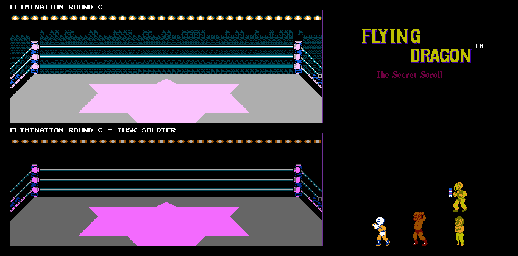 Thumbnail for a map of Elimination Round C for the NES game Flying Dragon: The Secret Scroll.