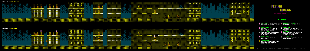Thumbnail for a map of Journey 2 for the NES game Flying Dragon: The Secret Scroll.