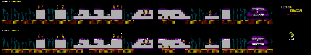 Thumbnail for a map of Journey 4 for the NES game Flying Dragon: The Secret Scroll.