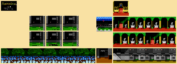 Thumbnail for a map of Stage III for the NES game FrankenStein.