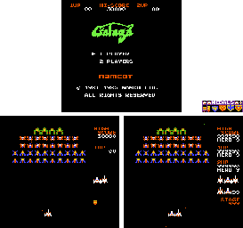 Thumbnail for a map of Screens for the NES game Galaga.