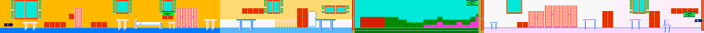 Thumbnail for a map of Stage 1: Monday for the NES game Garfield no Isshukan: A Week Of Garfield.