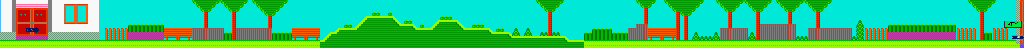 Thumbnail for a map of Stage 3: Wednesday for the NES game Garfield no Isshukan: A Week Of Garfield.