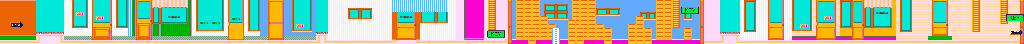 Thumbnail for a map of Stage 4: Thursday for the NES game Garfield no Isshukan: A Week Of Garfield.
