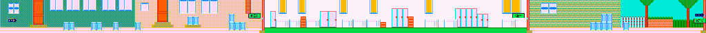 Thumbnail for a map of Stage 5: Friday for the NES game Garfield no Isshukan: A Week Of Garfield.