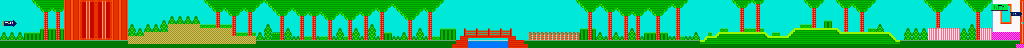 Thumbnail for a map of Stage 6: Saturday for the NES game Garfield no Isshukan: A Week Of Garfield.