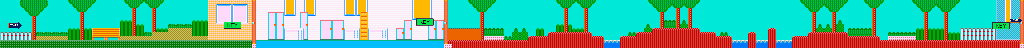 Thumbnail for a map of Stage 7: Saturday ...Again for the NES game Garfield no Isshukan: A Week Of Garfield.